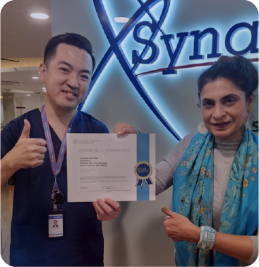 Synapse Laboratory CAP certification plaque